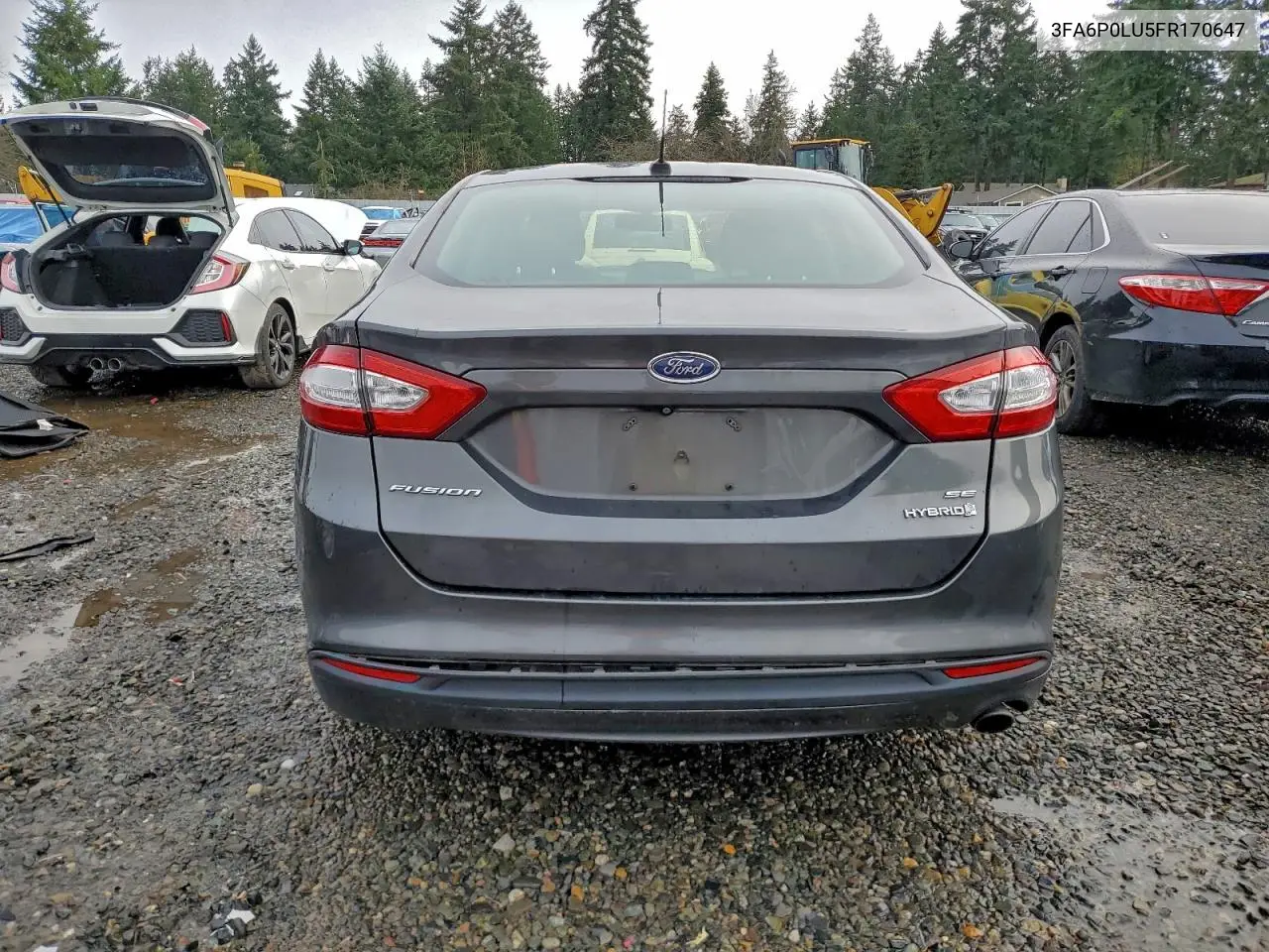 3FA6P0LU5FR170647 2015 Ford Fusion Se Hybrid