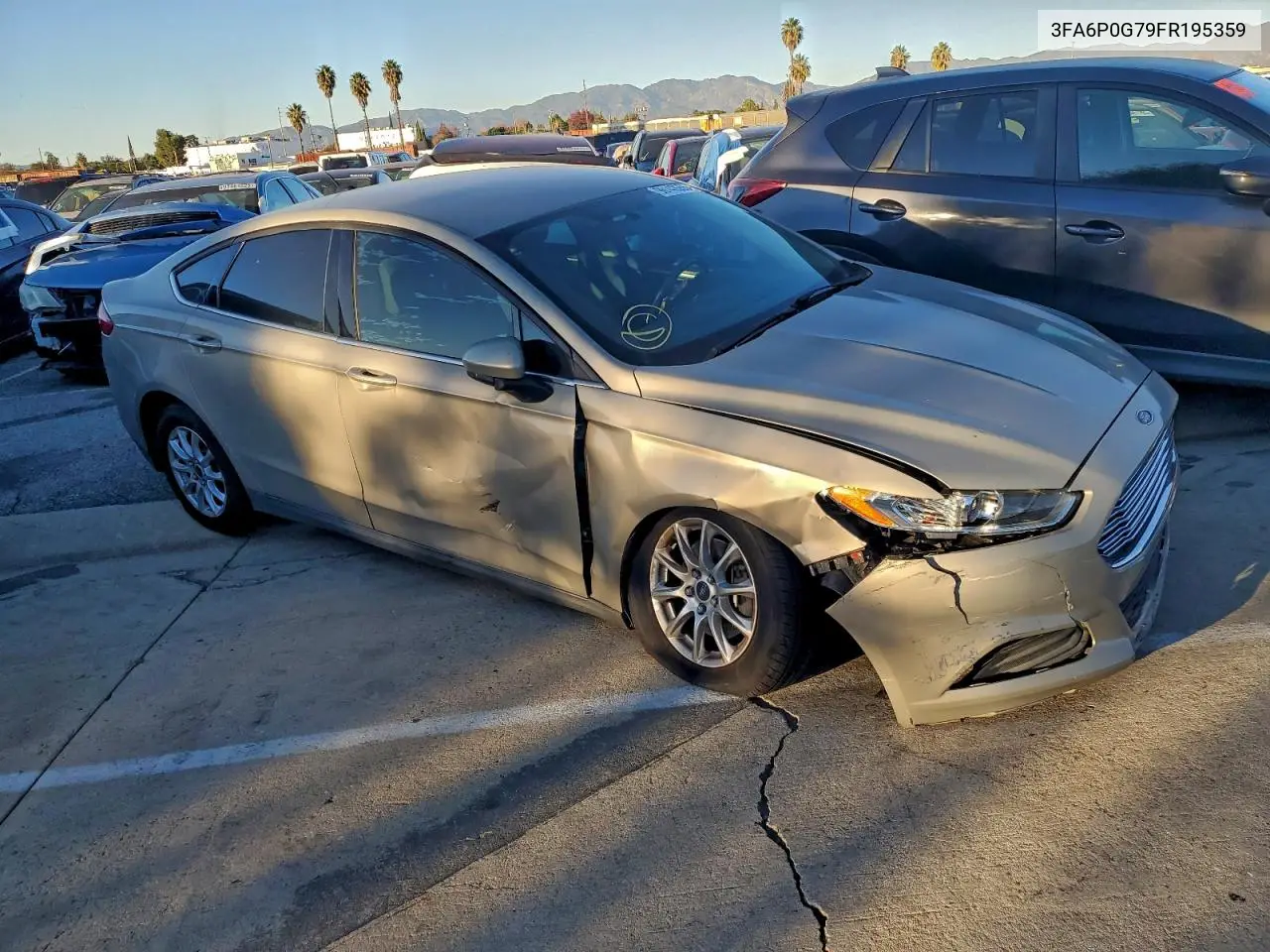3FA6P0G79FR195359 2015 Ford Fusion S