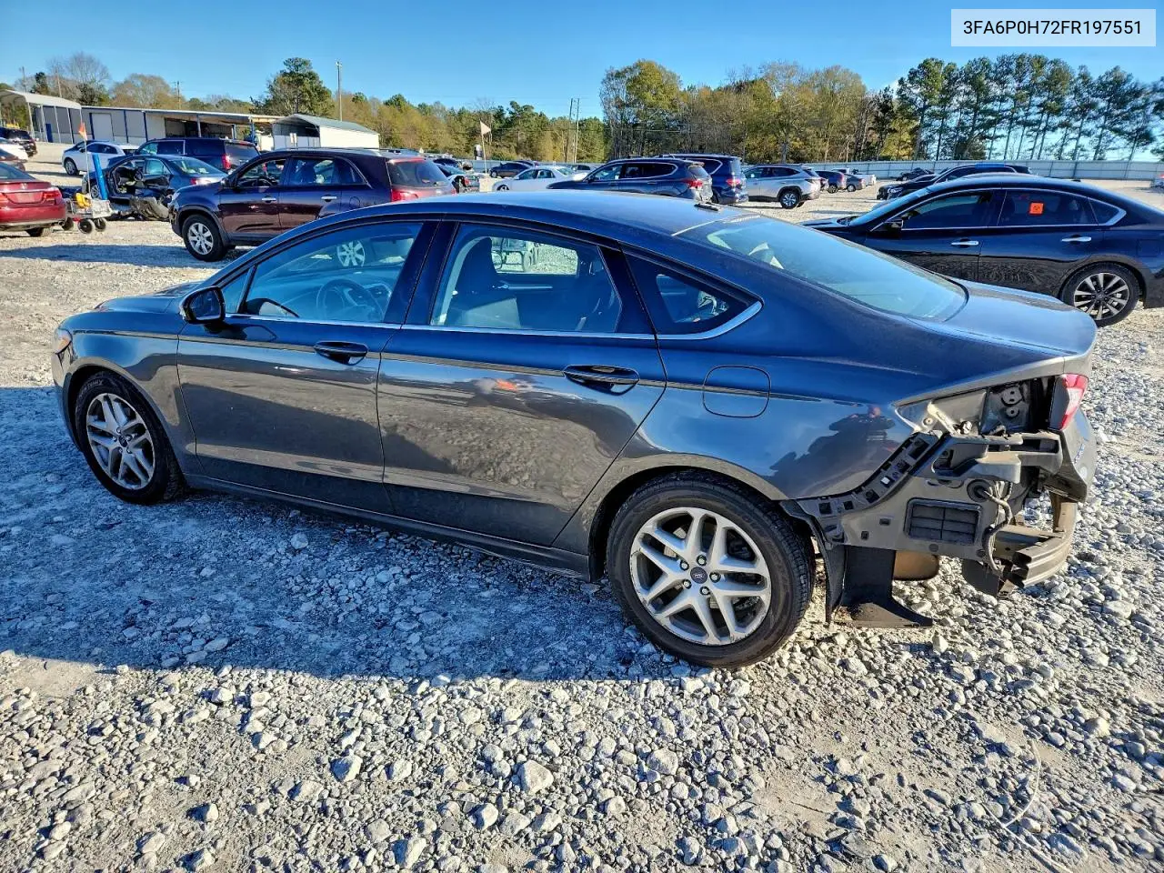 3FA6P0H72FR197551 2015 Ford Fusion Se