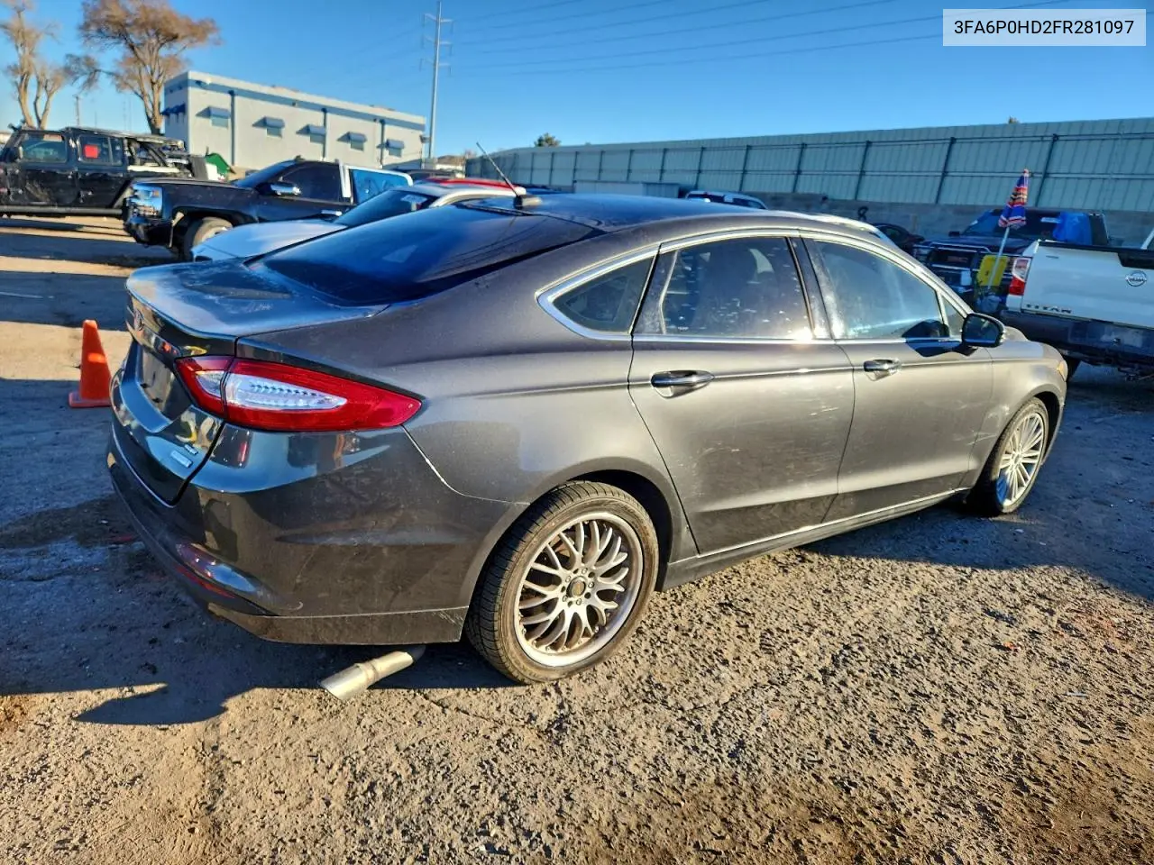 3FA6P0HD2FR281097 2015 Ford Fusion Se