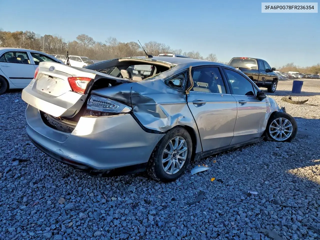 3FA6P0G78FR236354 2015 Ford Fusion S