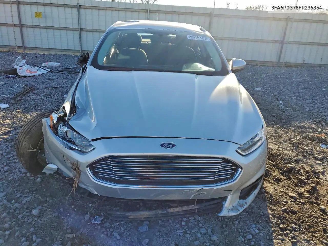3FA6P0G78FR236354 2015 Ford Fusion S