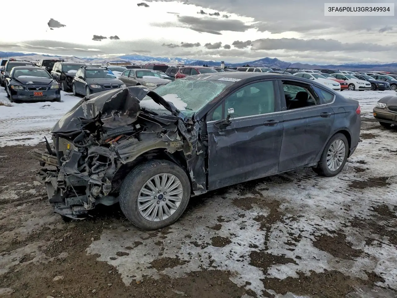 3FA6P0LU3GR349934 2016 Ford Fusion Se Hybrid