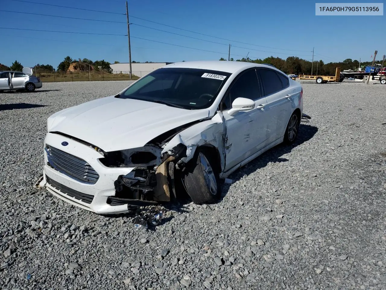 1FA6P0H79G5113956 2016 Ford Fusion Se