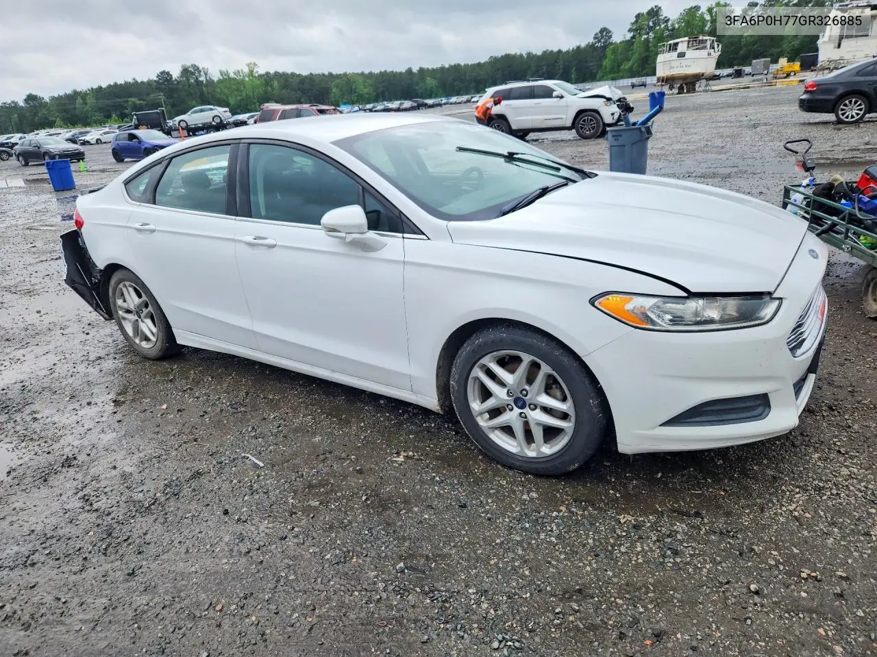 3FA6P0H77GR326885 2016 Ford Fusion Se