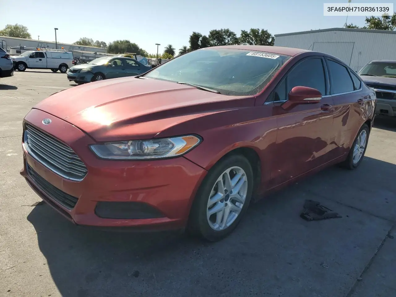 3FA6P0H71GR361339 2016 Ford Fusion Se