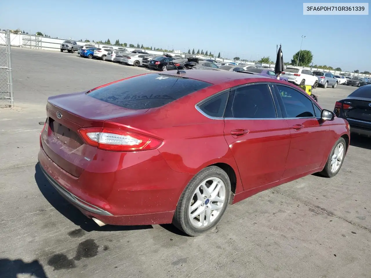 3FA6P0H71GR361339 2016 Ford Fusion Se
