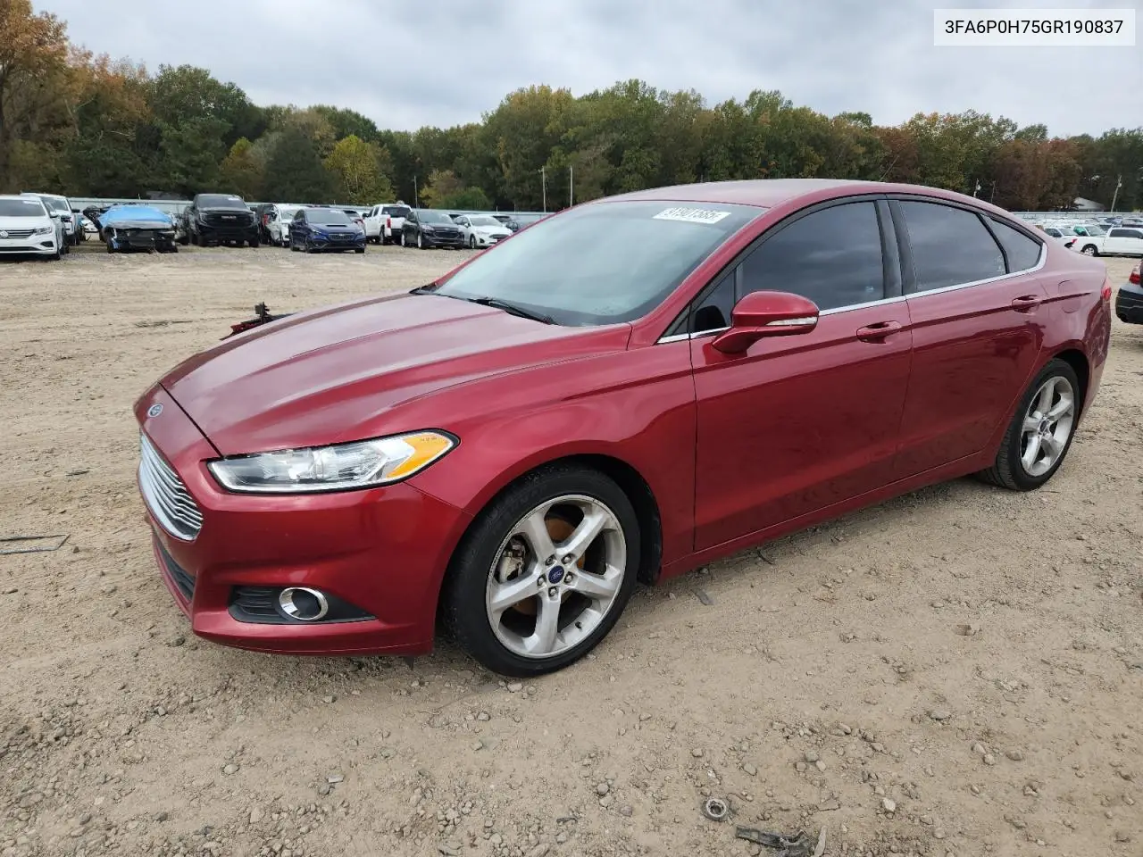 3FA6P0H75GR190837 2016 Ford Fusion Se
