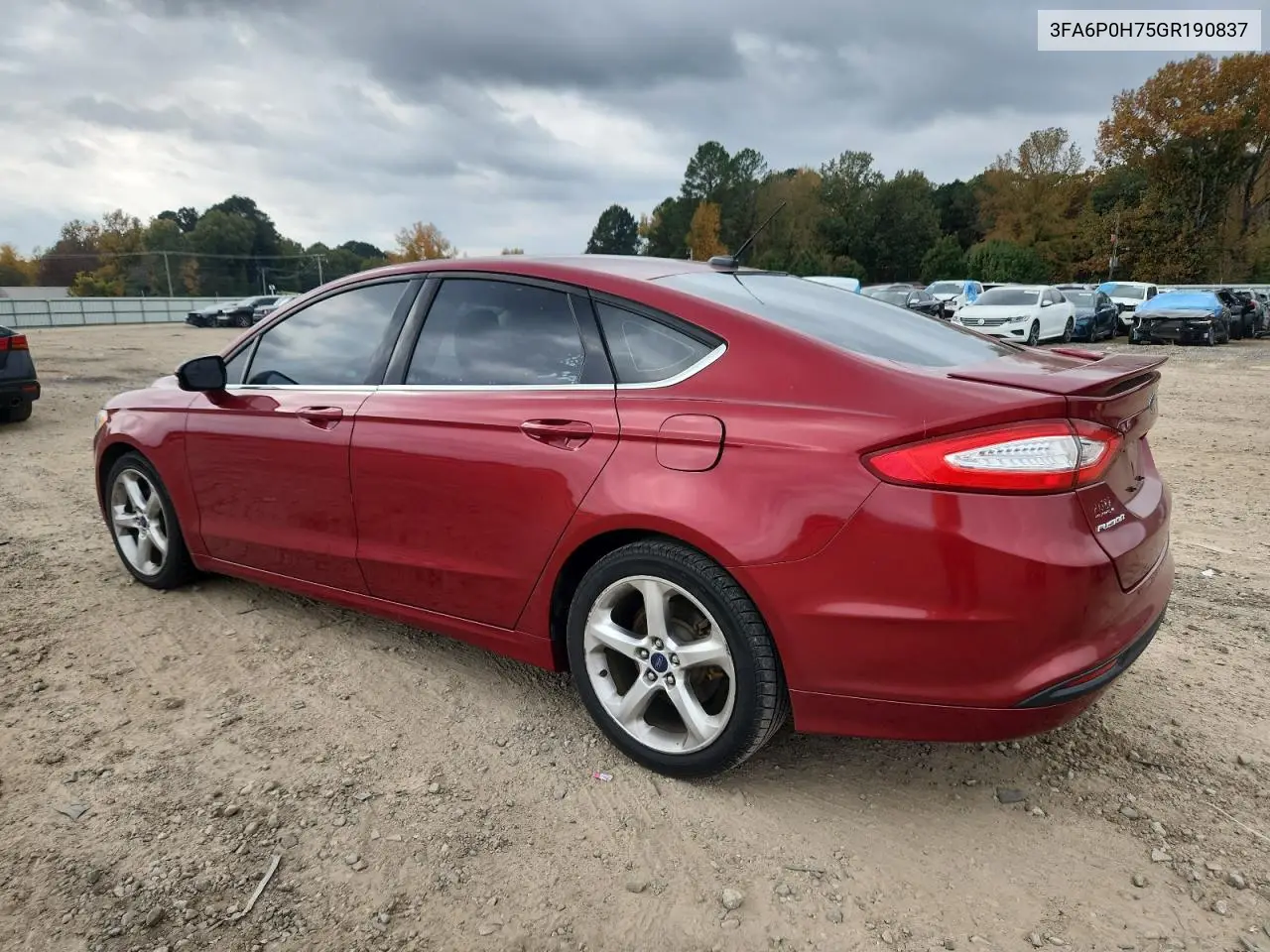 3FA6P0H75GR190837 2016 Ford Fusion Se