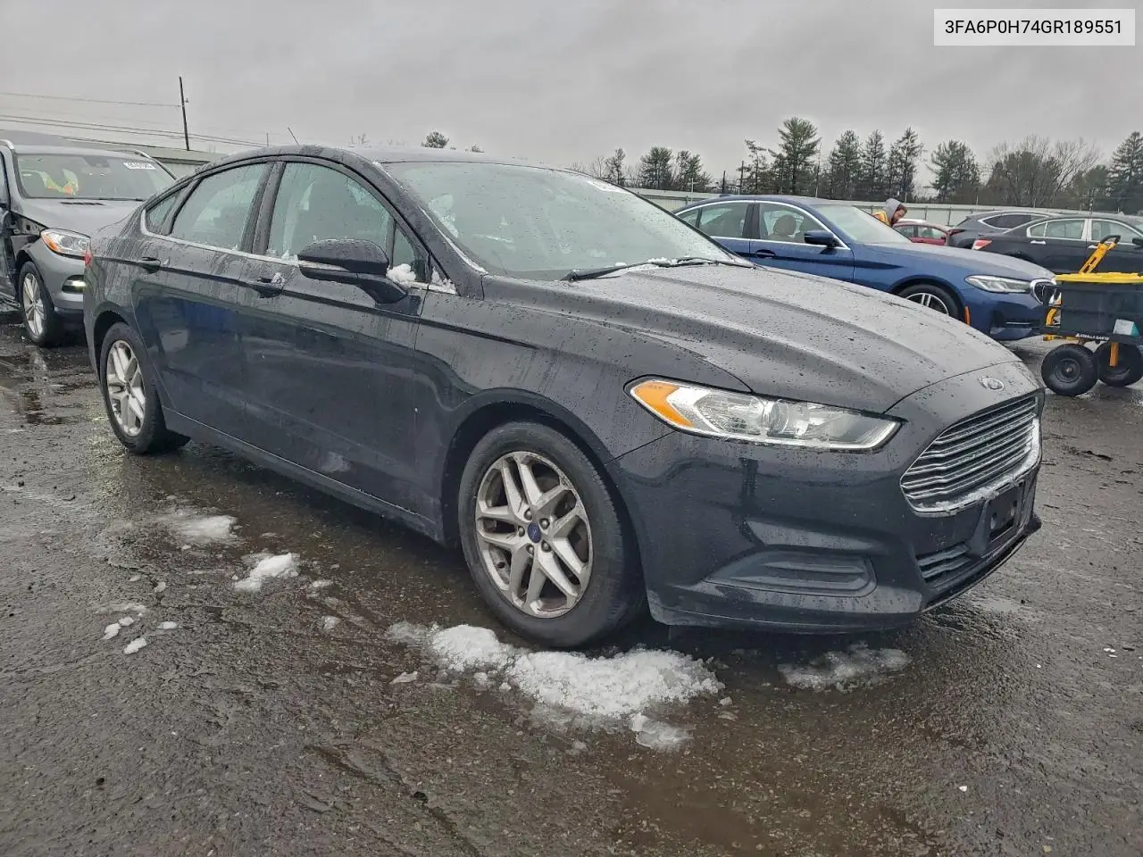 3FA6P0H74GR189551 2016 Ford Fusion Se