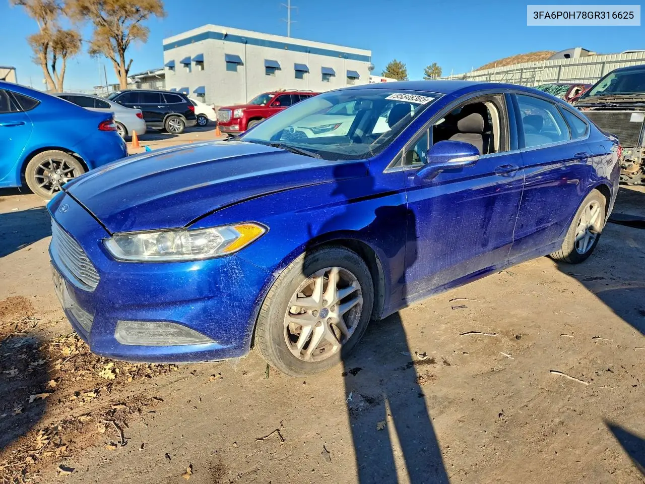 3FA6P0H78GR316625 2016 Ford Fusion Se