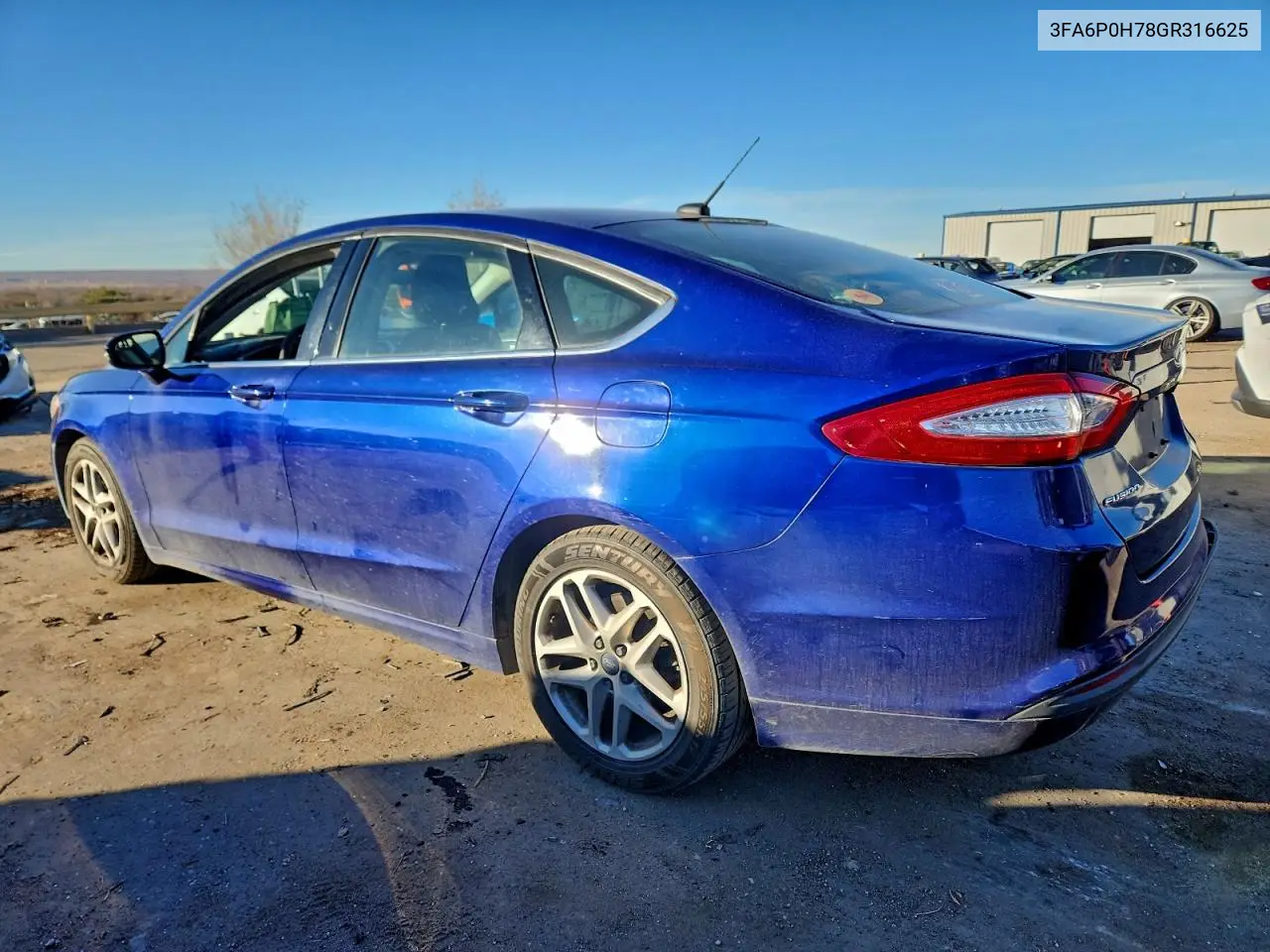 3FA6P0H78GR316625 2016 Ford Fusion Se