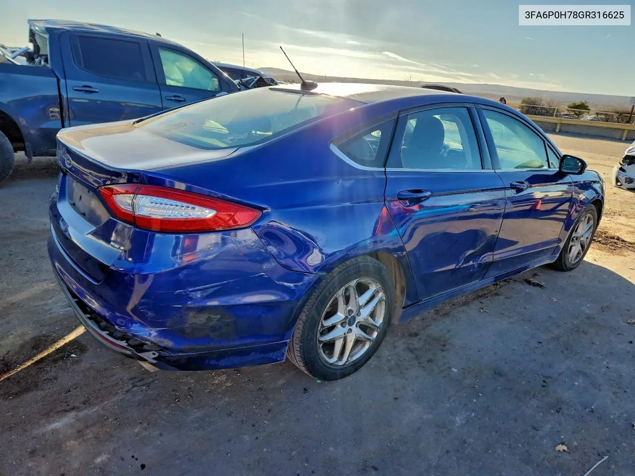 3FA6P0H78GR316625 2016 Ford Fusion Se
