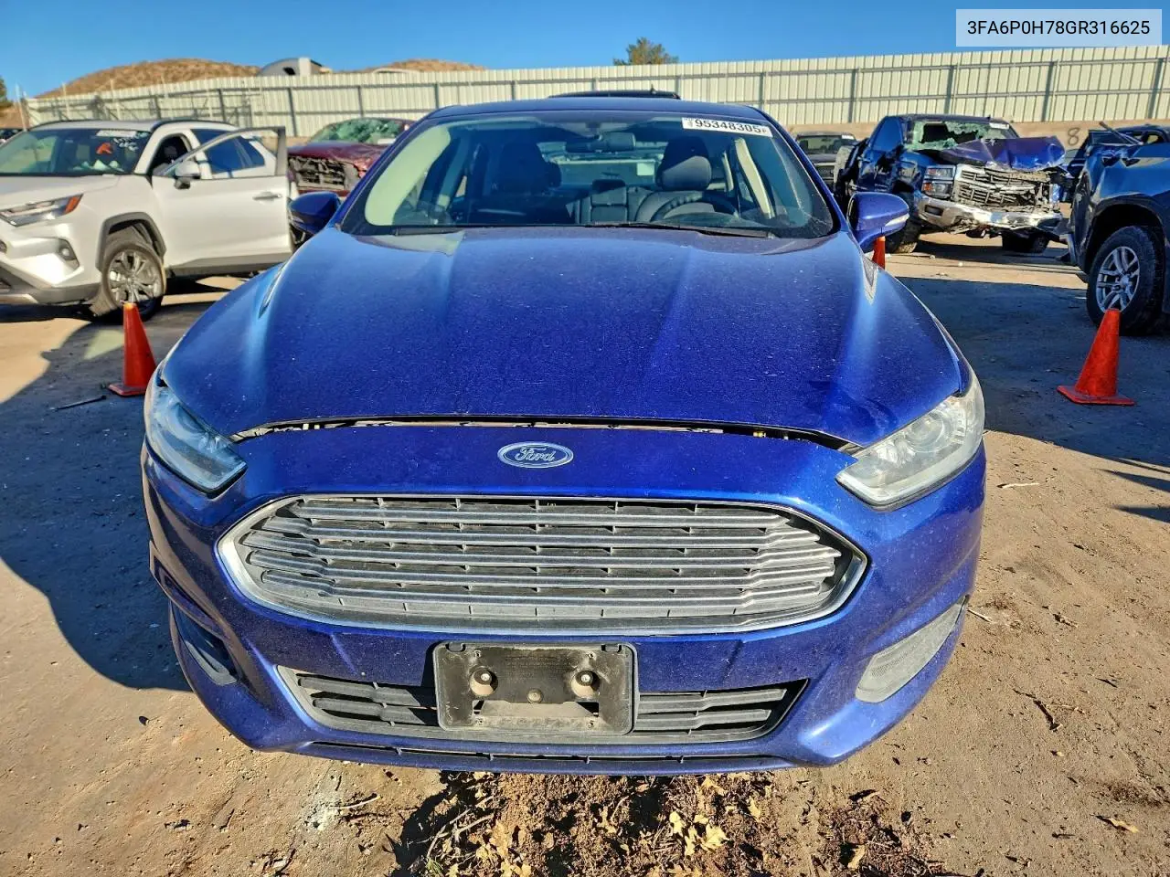3FA6P0H78GR316625 2016 Ford Fusion Se