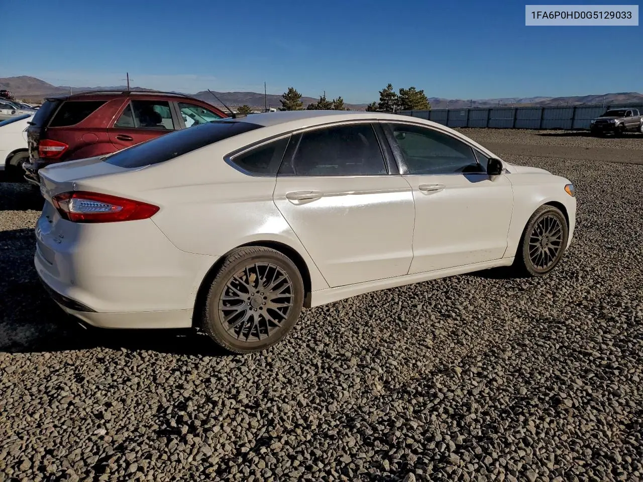 1FA6P0HD0G5129033 2016 Ford Fusion Se