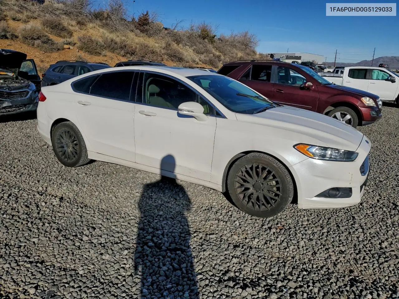1FA6P0HD0G5129033 2016 Ford Fusion Se
