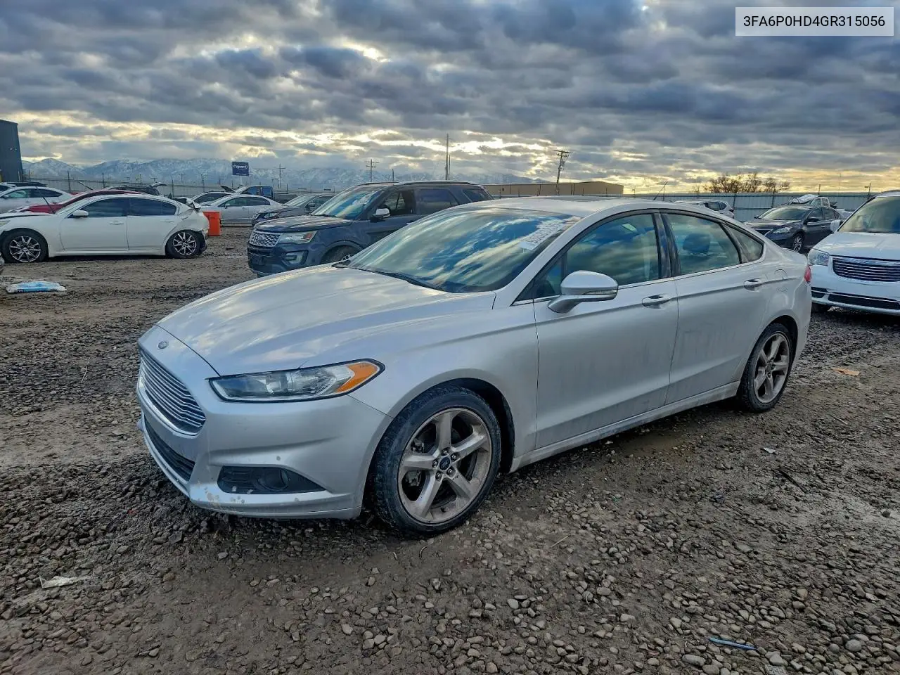3FA6P0HD4GR315056 2016 Ford Fusion Se
