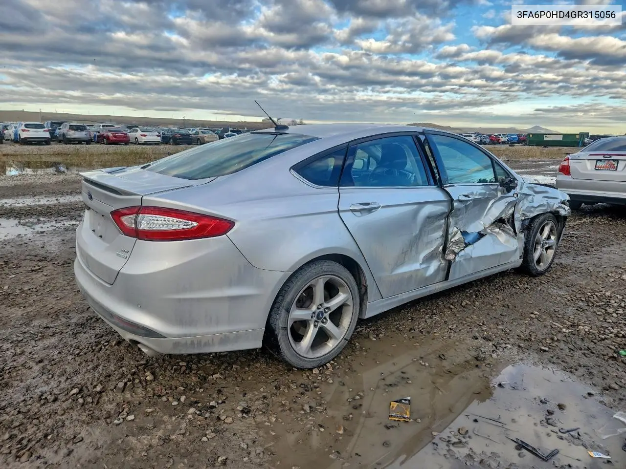 3FA6P0HD4GR315056 2016 Ford Fusion Se