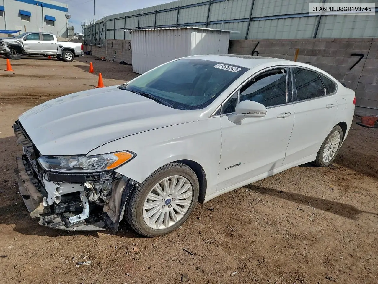 3FA6P0LU8GR193745 2016 Ford Fusion Se Hybrid