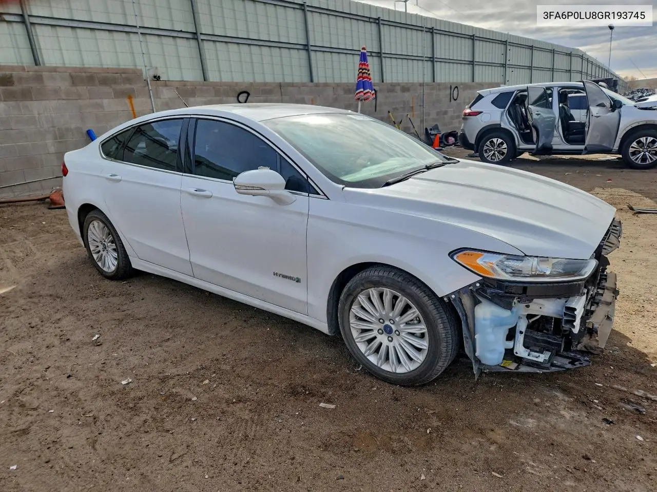 3FA6P0LU8GR193745 2016 Ford Fusion Se Hybrid