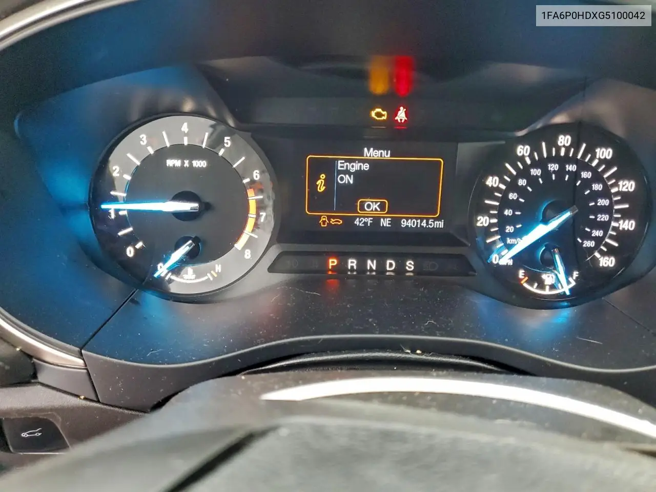 1FA6P0HDXG5100042 2016 Ford Fusion Se