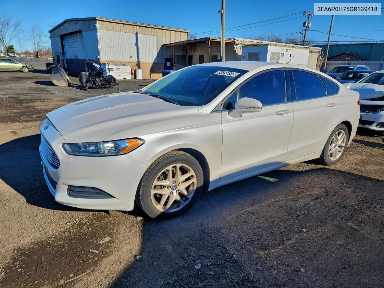 3FA6P0H75GR139418 2016 Ford Fusion Se
