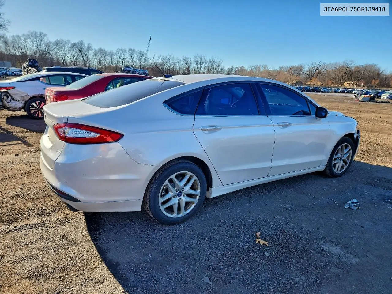 3FA6P0H75GR139418 2016 Ford Fusion Se