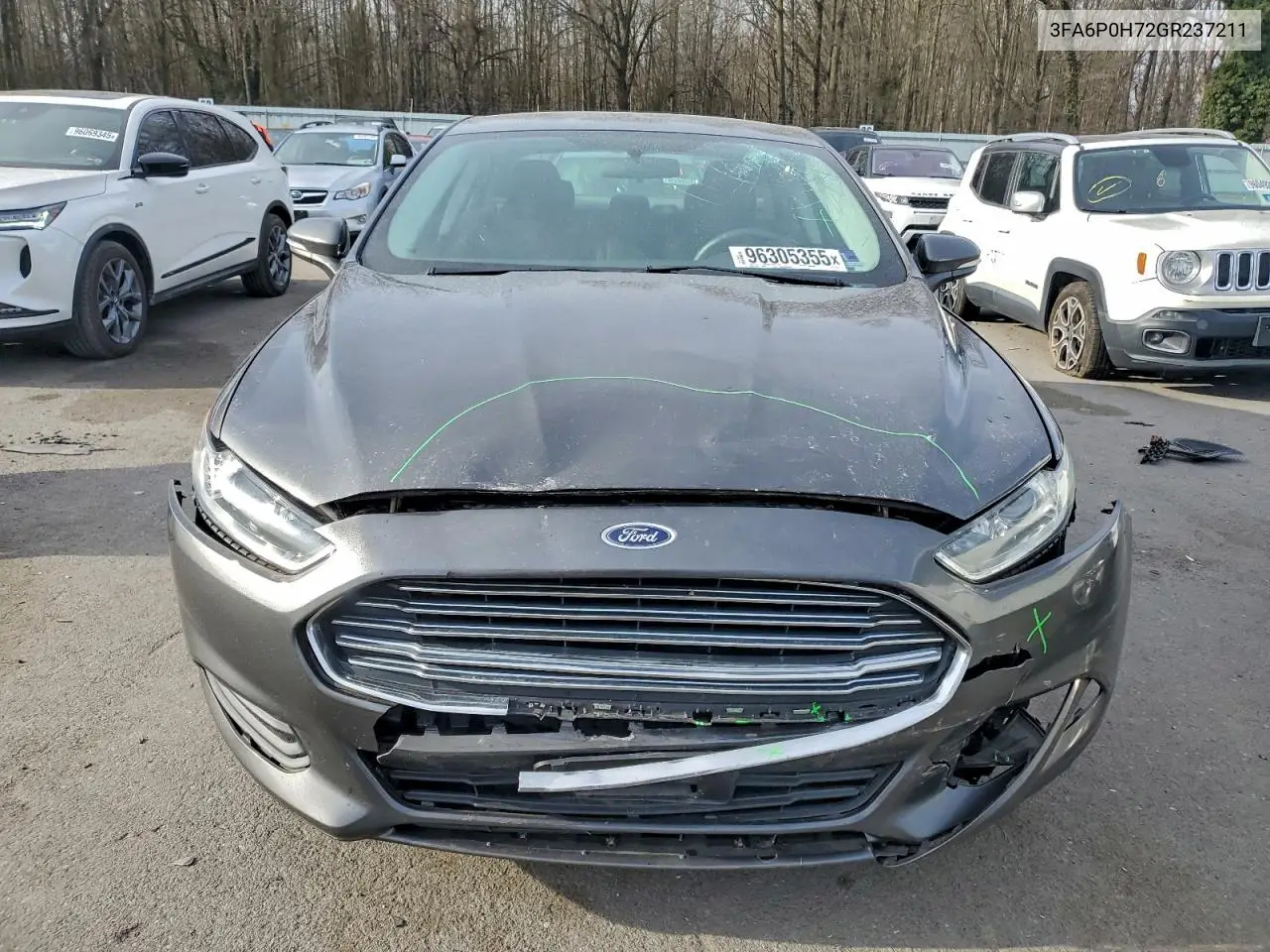 3FA6P0H72GR237211 2016 Ford Fusion Se