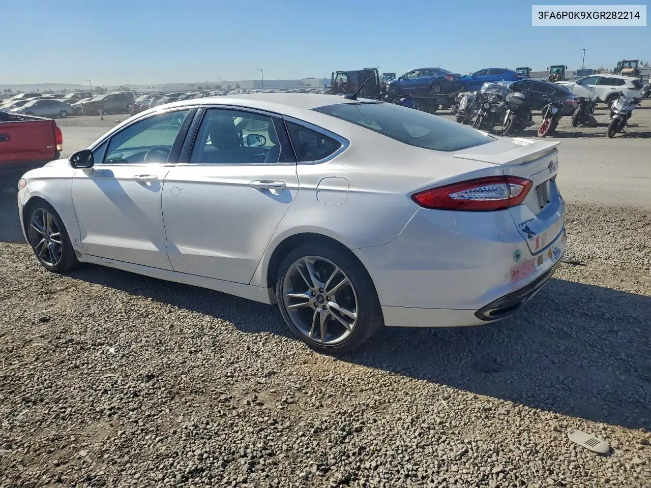 3FA6P0K9XGR282214 2016 Ford Fusion Titanium