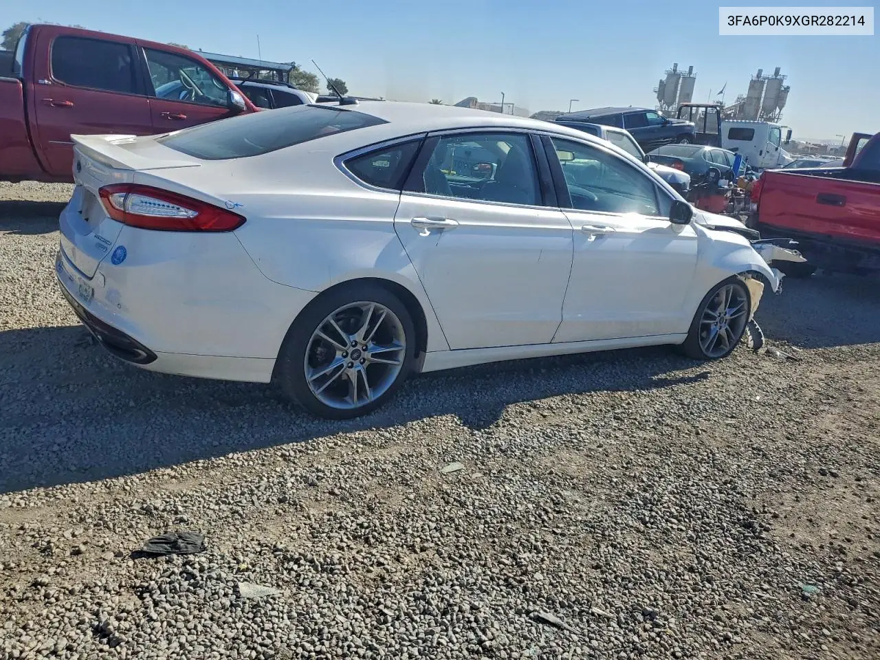 3FA6P0K9XGR282214 2016 Ford Fusion Titanium