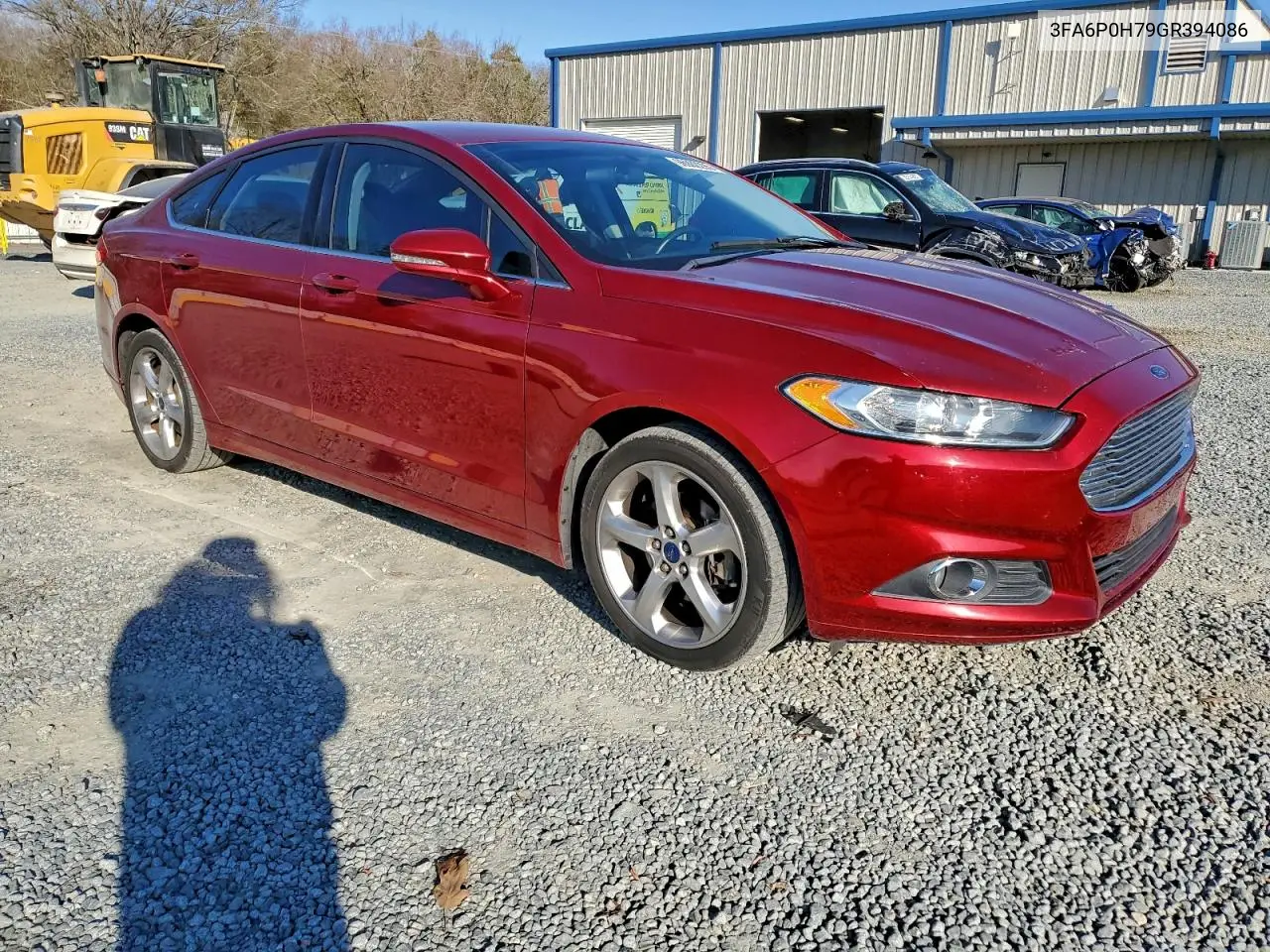 3FA6P0H79GR394086 2016 Ford Fusion Se