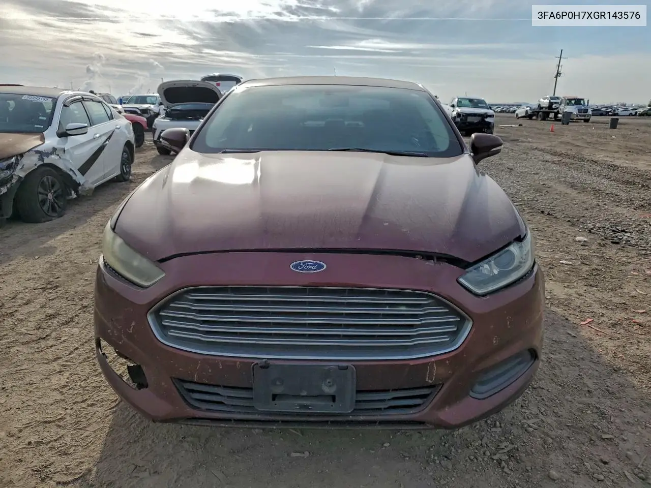 3FA6P0H7XGR143576 2016 Ford Fusion Se