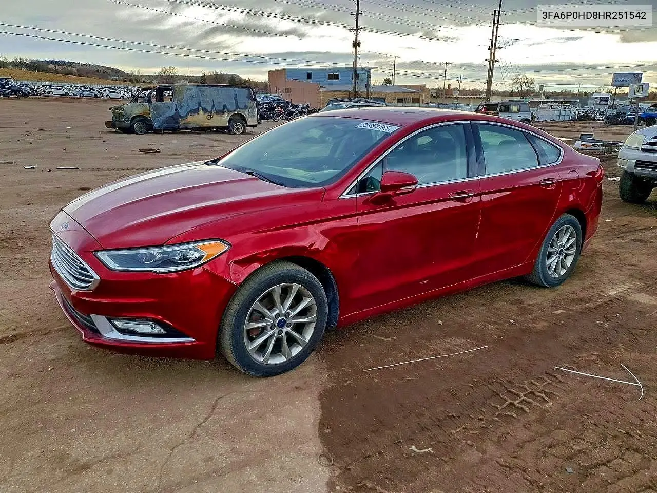 3FA6P0HD8HR251542 2017 Ford Fusion Se