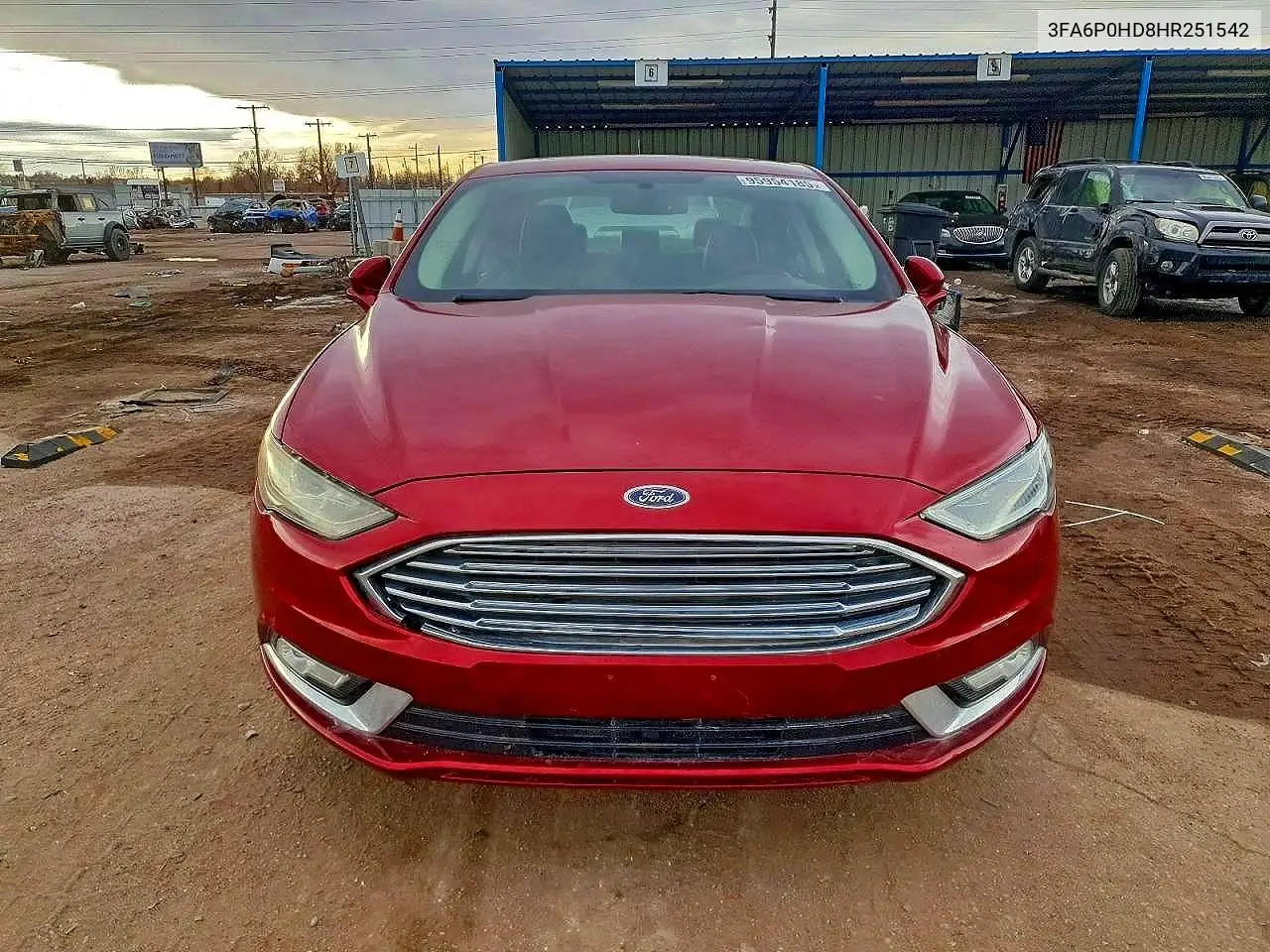 3FA6P0HD8HR251542 2017 Ford Fusion Se