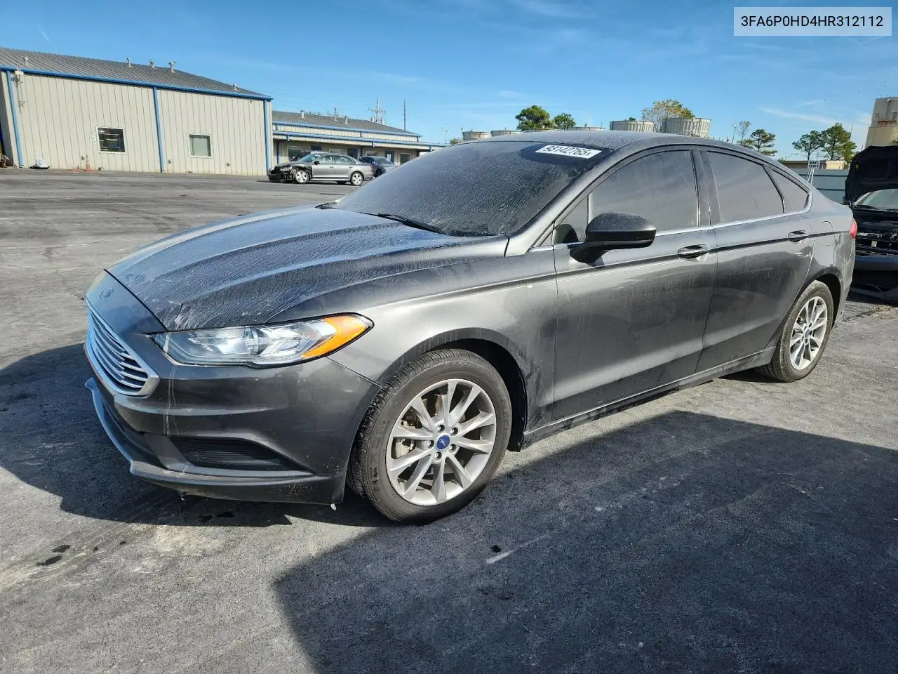 3FA6P0HD4HR312112 2017 Ford Fusion Se