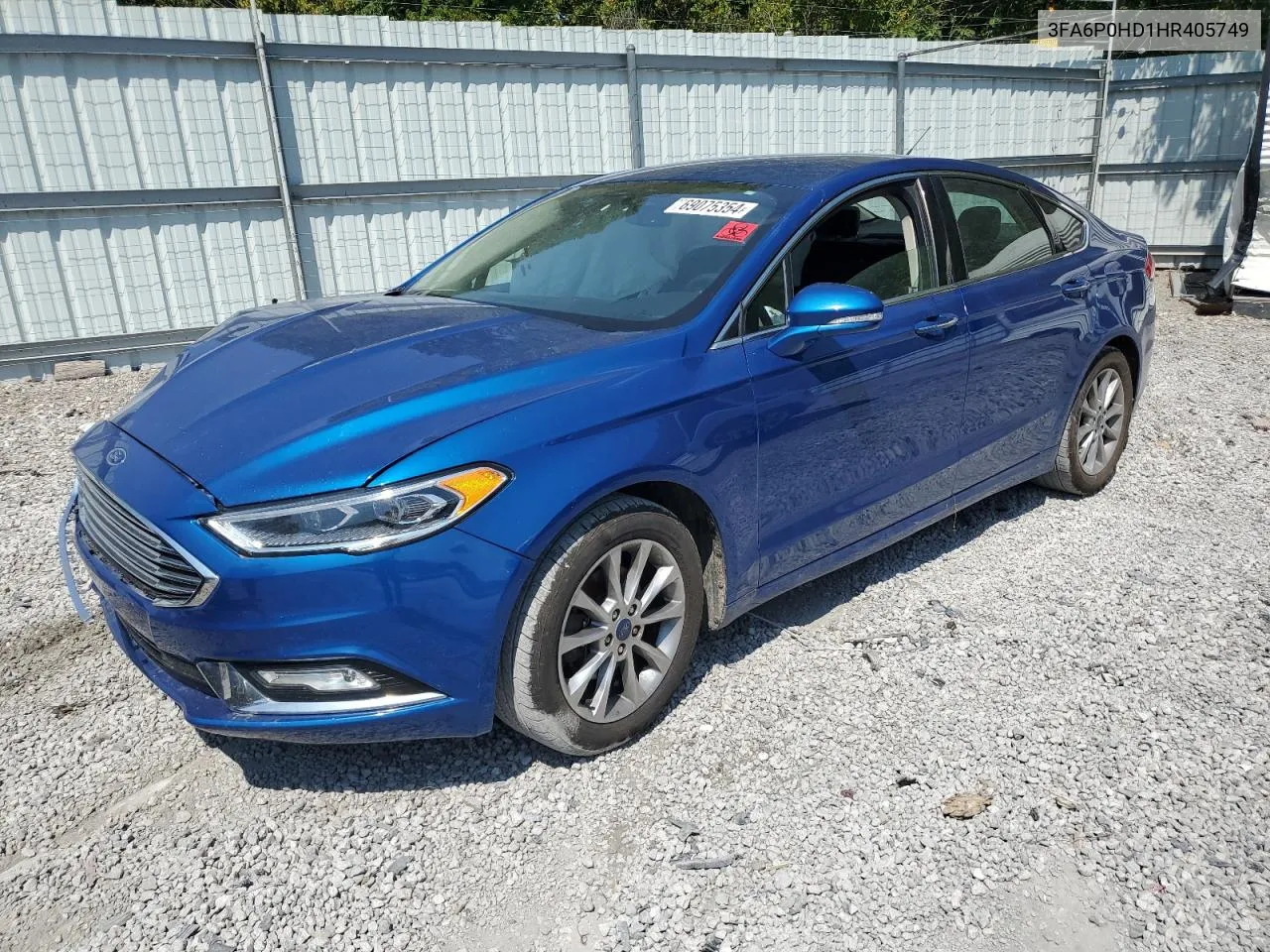 3FA6P0HD1HR405749 2017 Ford Fusion Se