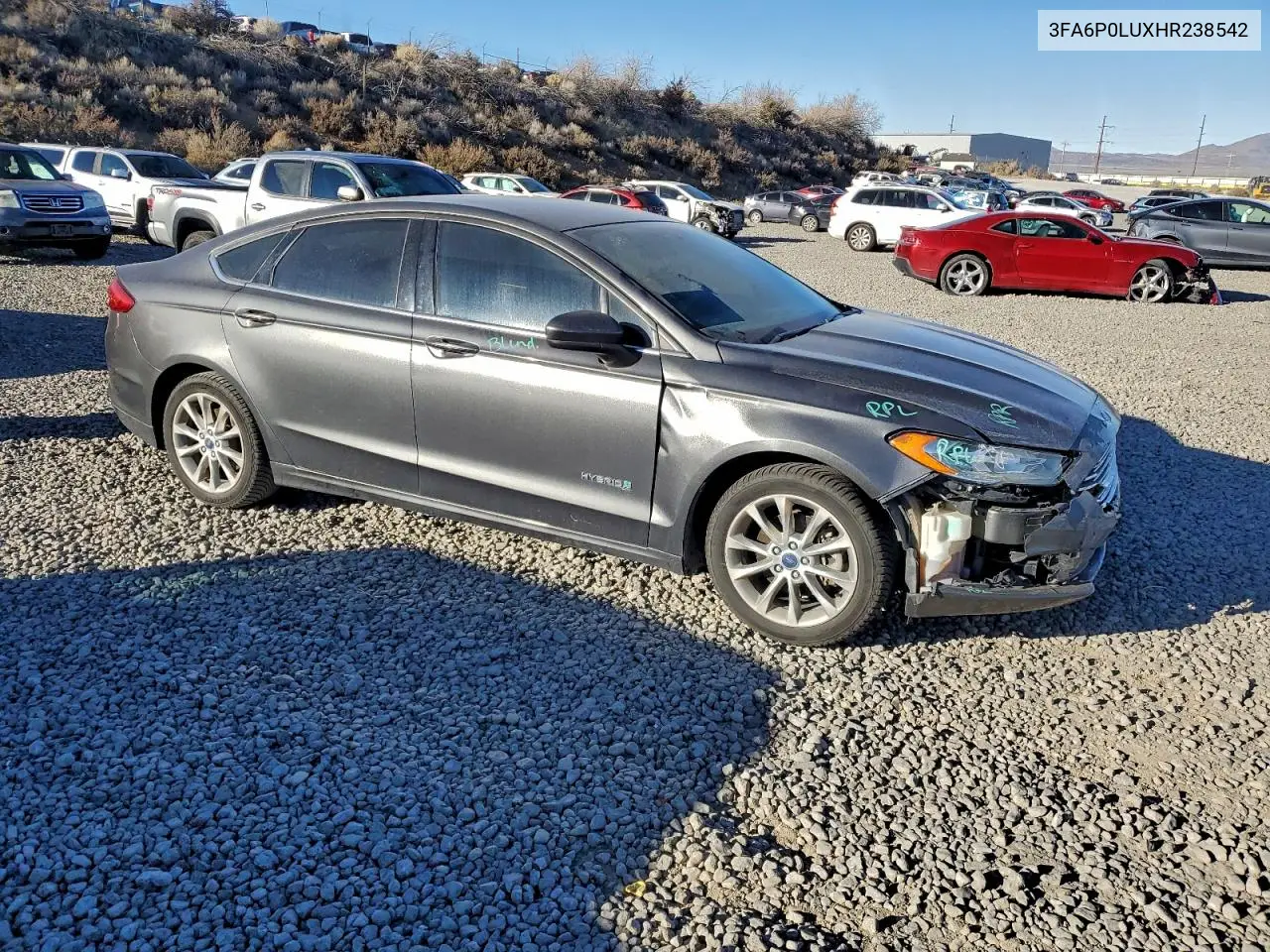 3FA6P0LUXHR238542 2017 Ford Fusion Se Hybrid