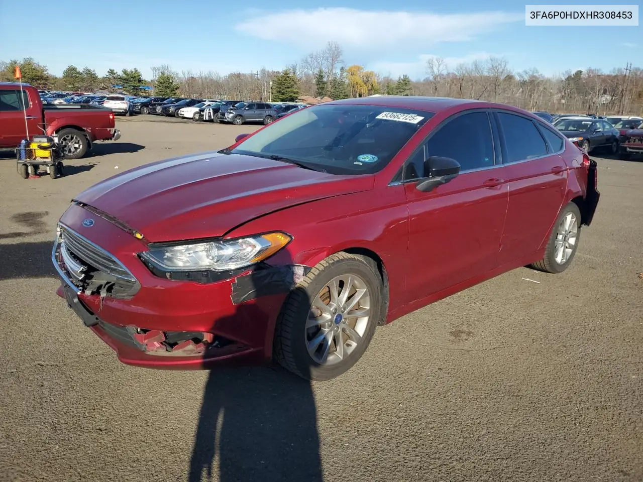 3FA6P0HDXHR308453 2017 Ford Fusion Se