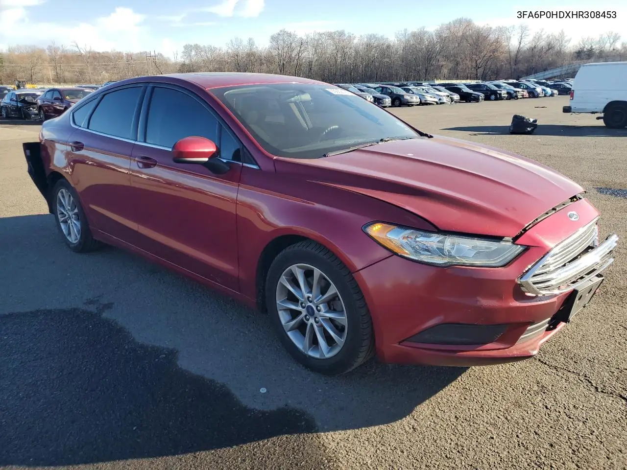 3FA6P0HDXHR308453 2017 Ford Fusion Se