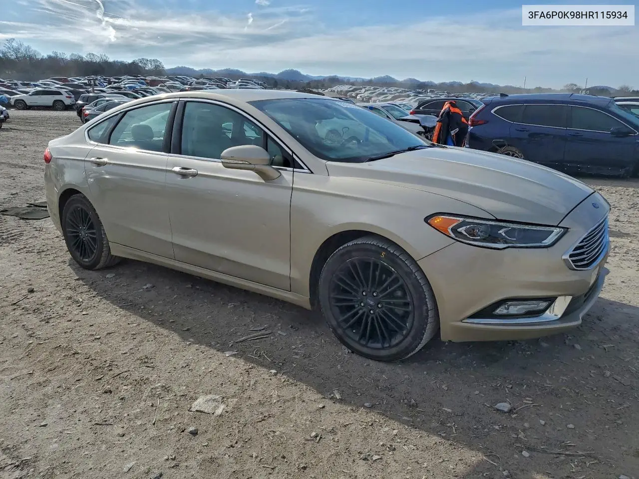 3FA6P0K98HR115934 2017 Ford Fusion Titanium