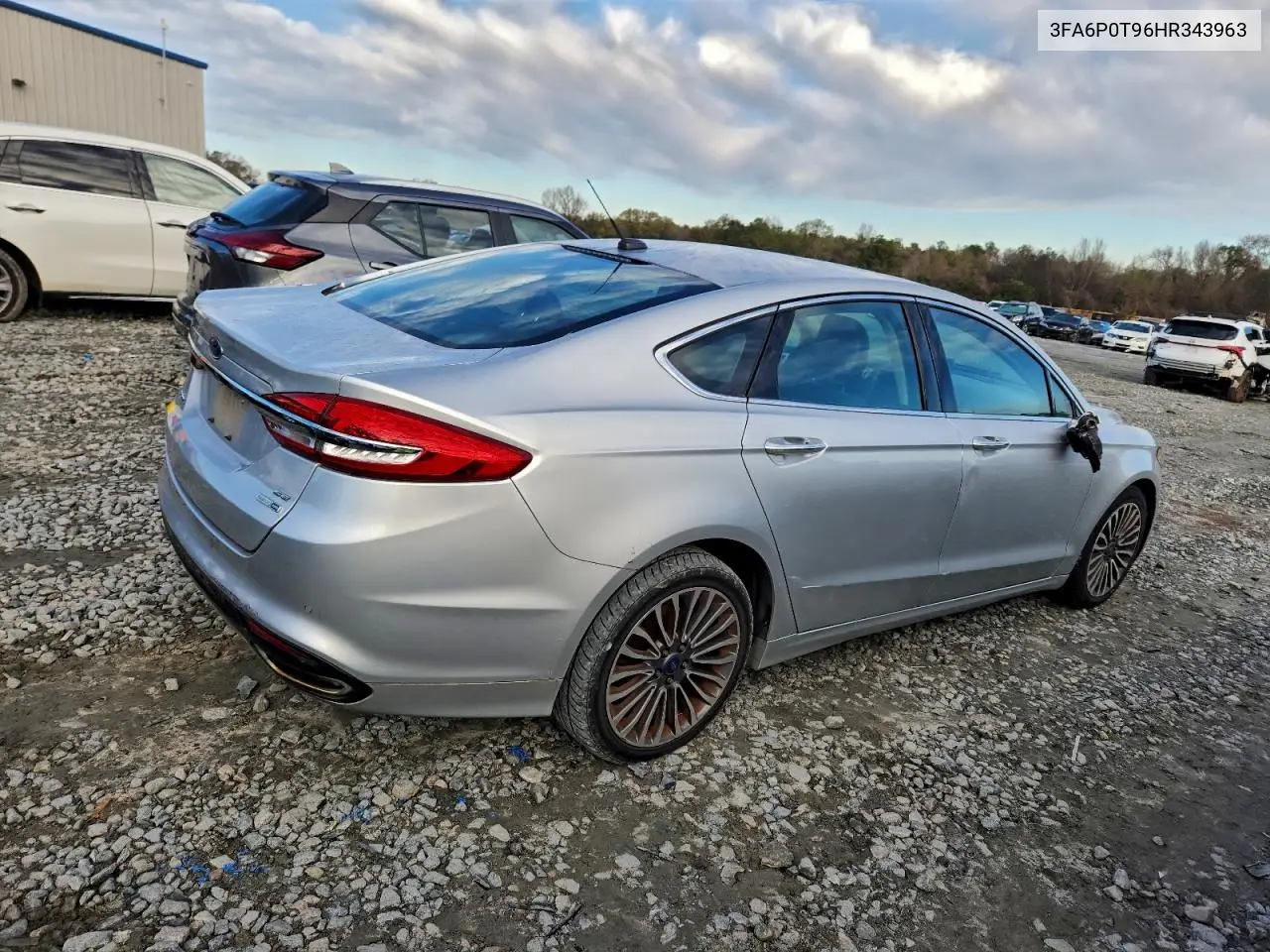 3FA6P0T96HR343963 2017 Ford Fusion Se