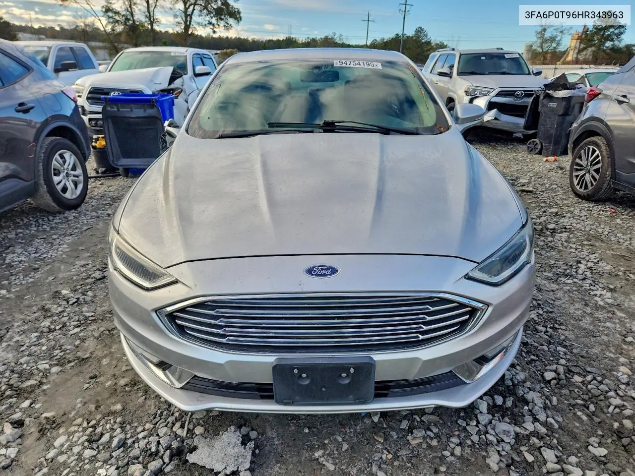 3FA6P0T96HR343963 2017 Ford Fusion Se