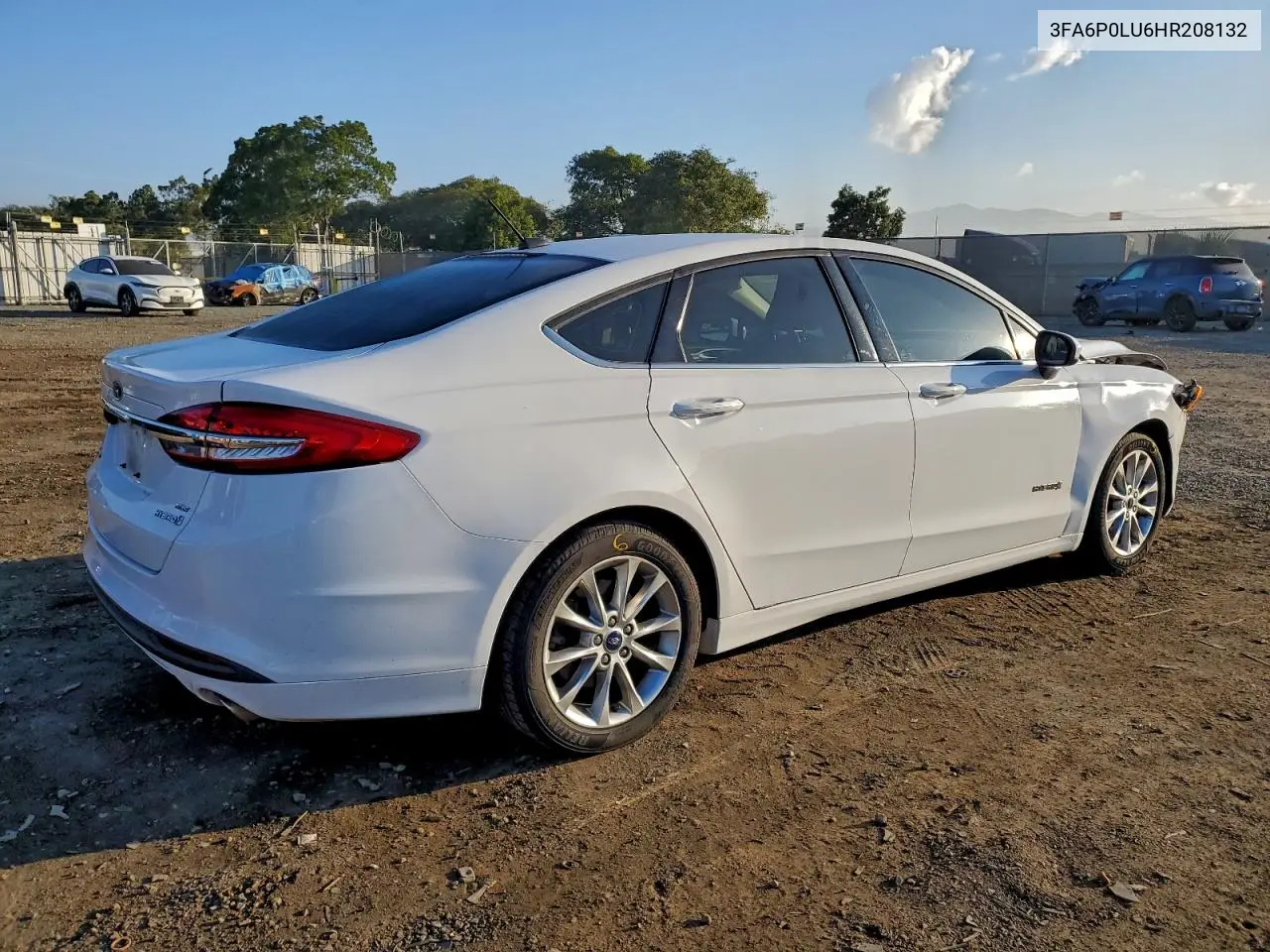 3FA6P0LU6HR208132 2017 Ford Fusion Se Hybrid