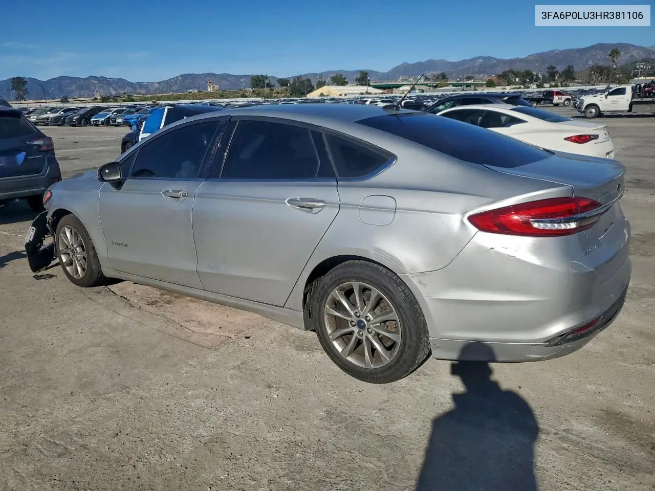 3FA6P0LU3HR381106 2017 Ford Fusion Se Hybrid