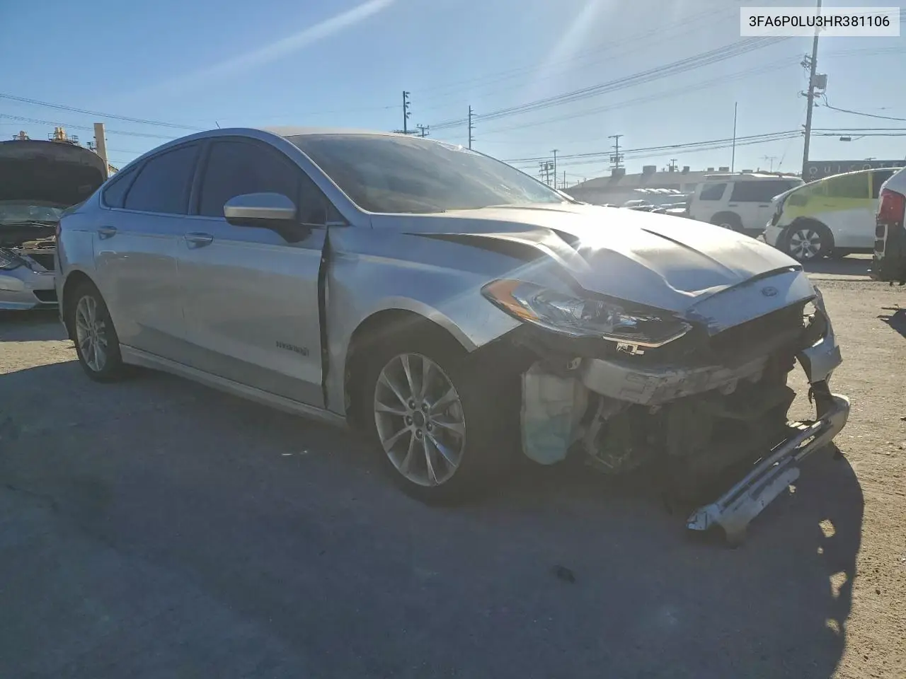 3FA6P0LU3HR381106 2017 Ford Fusion Se Hybrid