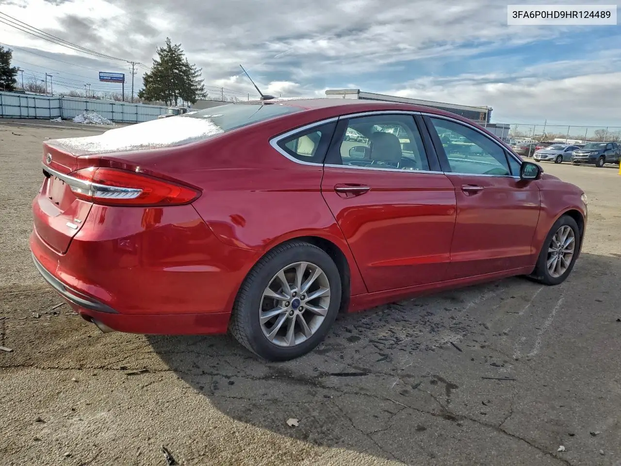 3FA6P0HD9HR124489 2017 Ford Fusion Se