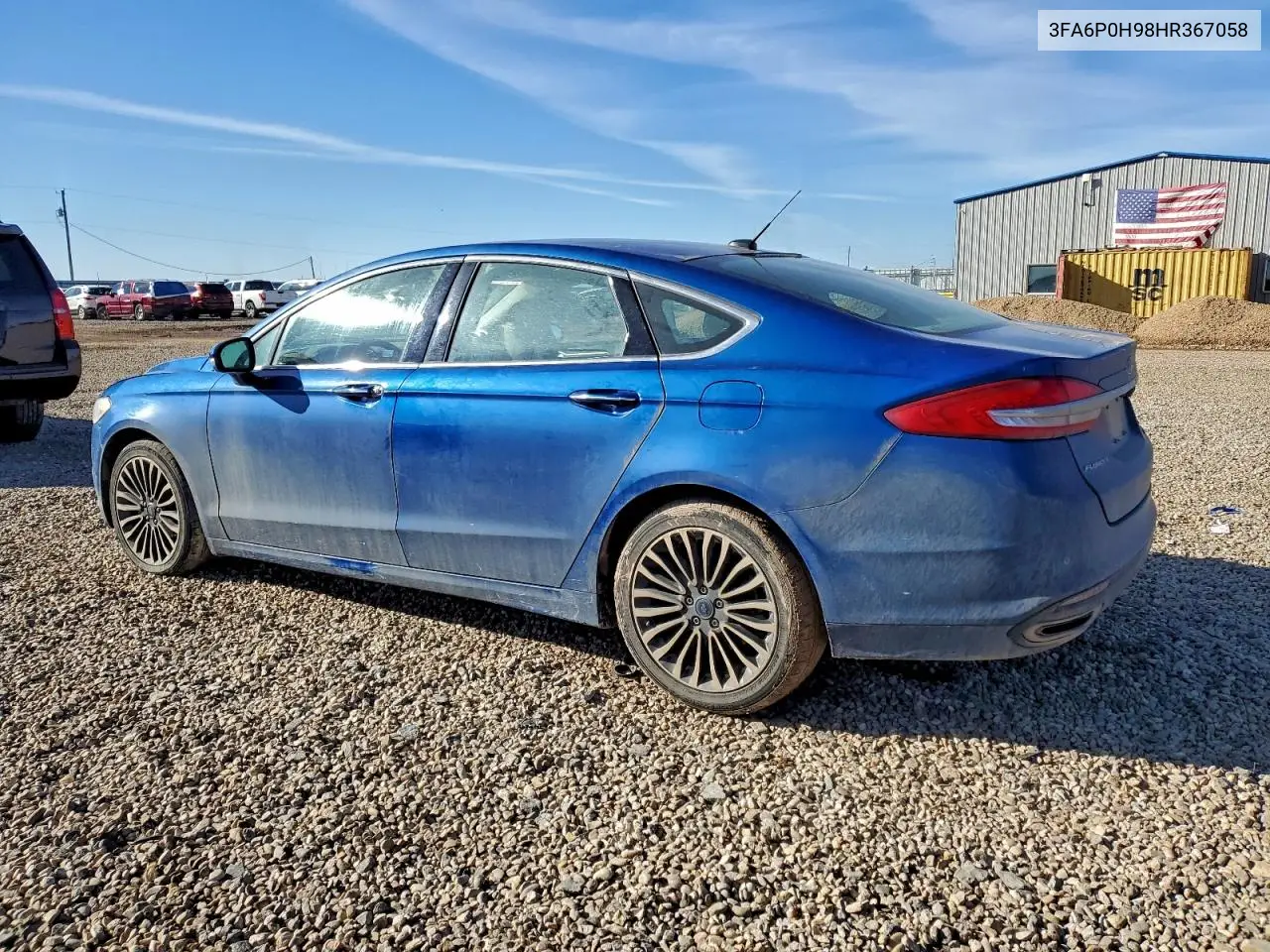 3FA6P0H98HR367058 2017 Ford Fusion Se