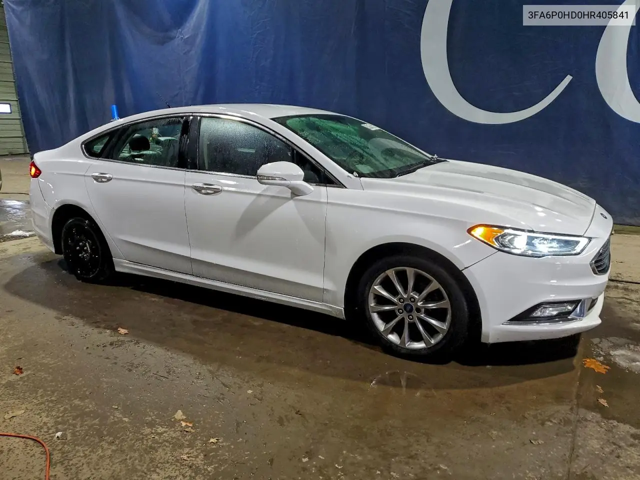 3FA6P0HD0HR405841 2017 Ford Fusion Se