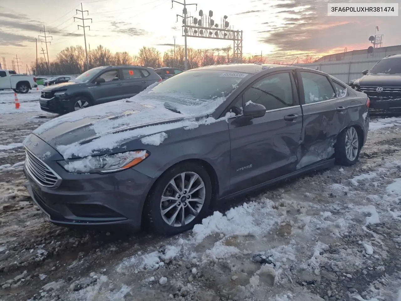 3FA6P0LUXHR381474 2017 Ford Fusion Se Hybrid