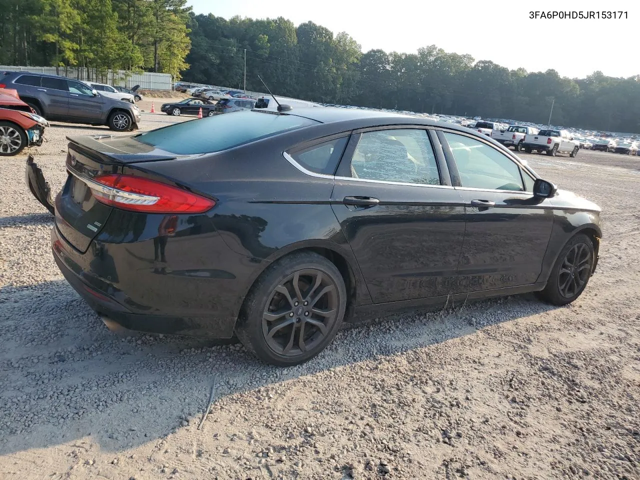 2018 Ford Fusion Se VIN: 3FA6P0HD5JR153171 Lot: 66400634